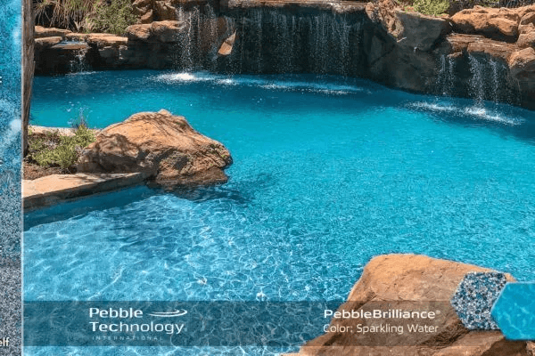 Deep Cove PebbleBrilliance pool finish — pool view