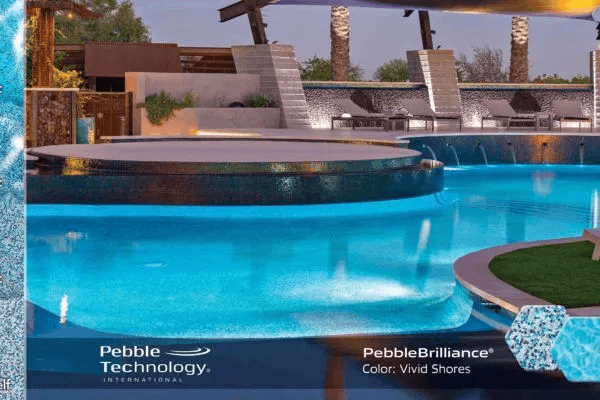 Vivid Shores PebbleBrilliance pool finish — pool view