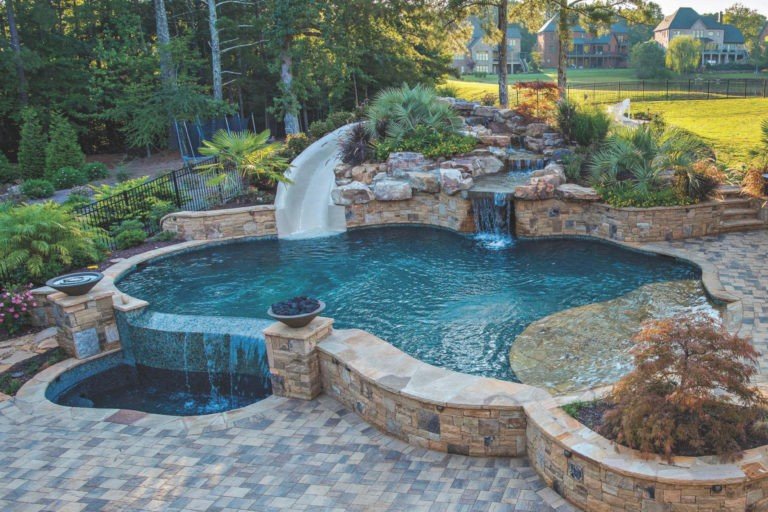 Luxury Pool with Emerald Galaxy finish