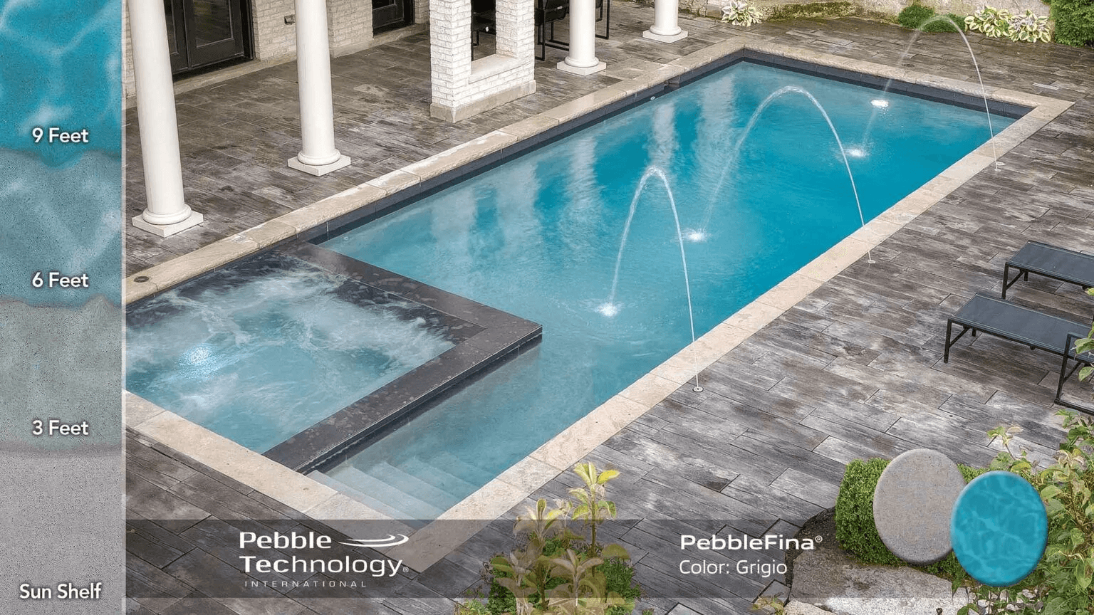 Luxury Pool with Grigio finish