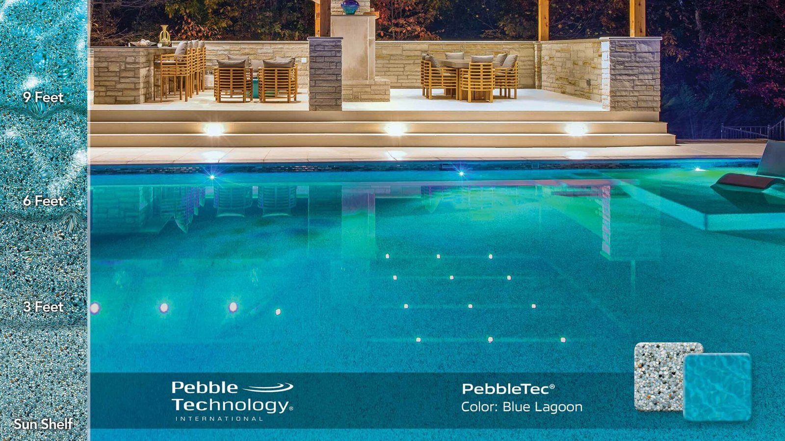 Luxury Pool with Blue Lagoon finish